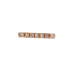 EF COLLECTION 14K ROSE GOLD DIAMOND BAR SINGLE EARRING